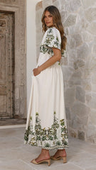Tamar Maxi Dress - Palm Garden