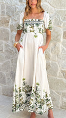 Tamar Maxi Dress - Palm Garden