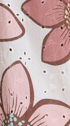 Norah Eyelet Maxi Dress - Botanic Pink Print