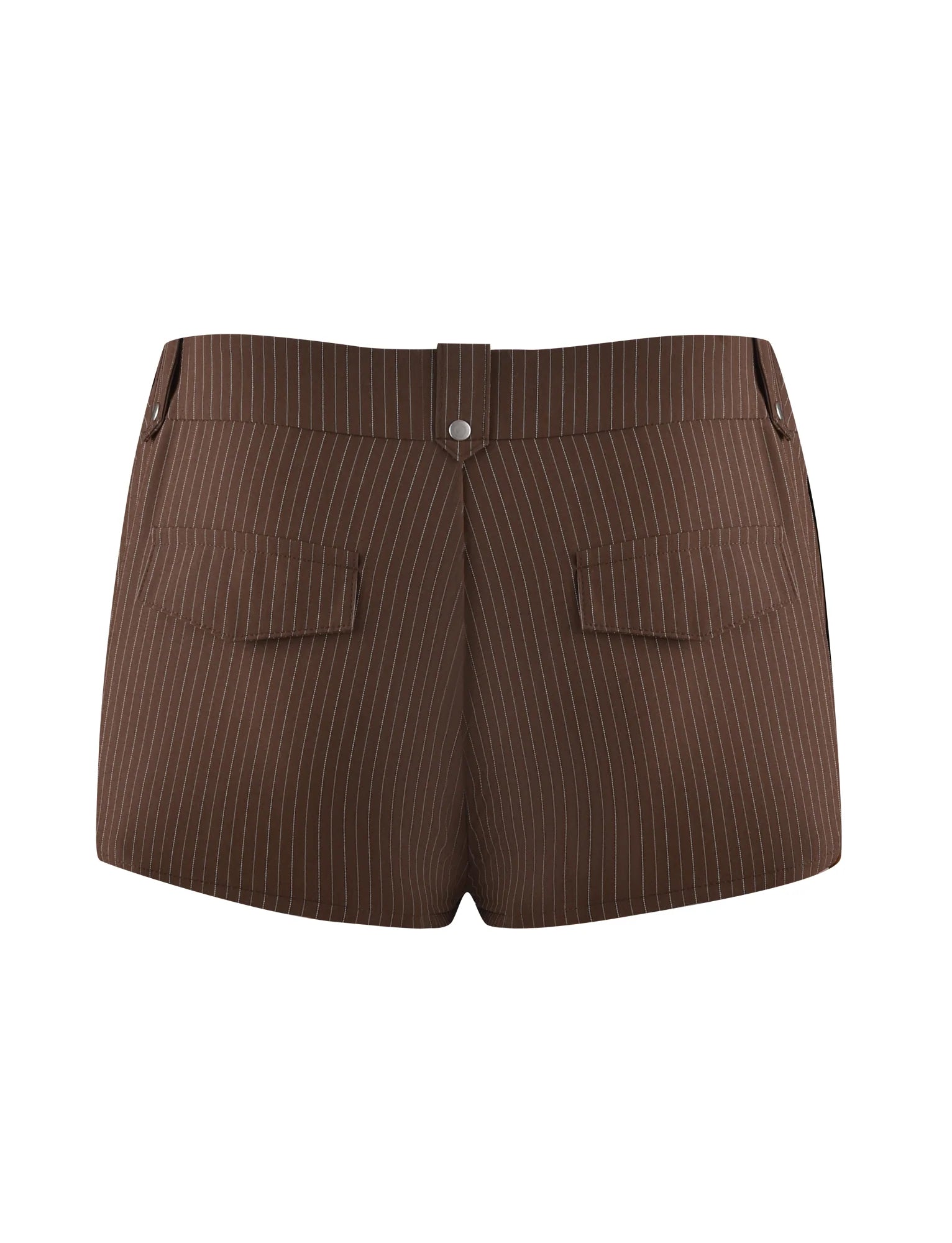 ANTONELLA SHORT - BROWN : CHOCOLATE : CHOCOLATE PINSTRIPE