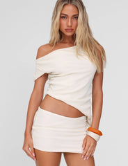 COBI SKIRT - WHITE : CREAM