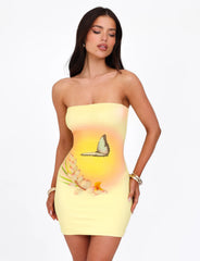 AMBROSE DRESS - YELLOW : BUTTER