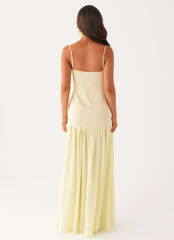 asteria maxi dress - yellow