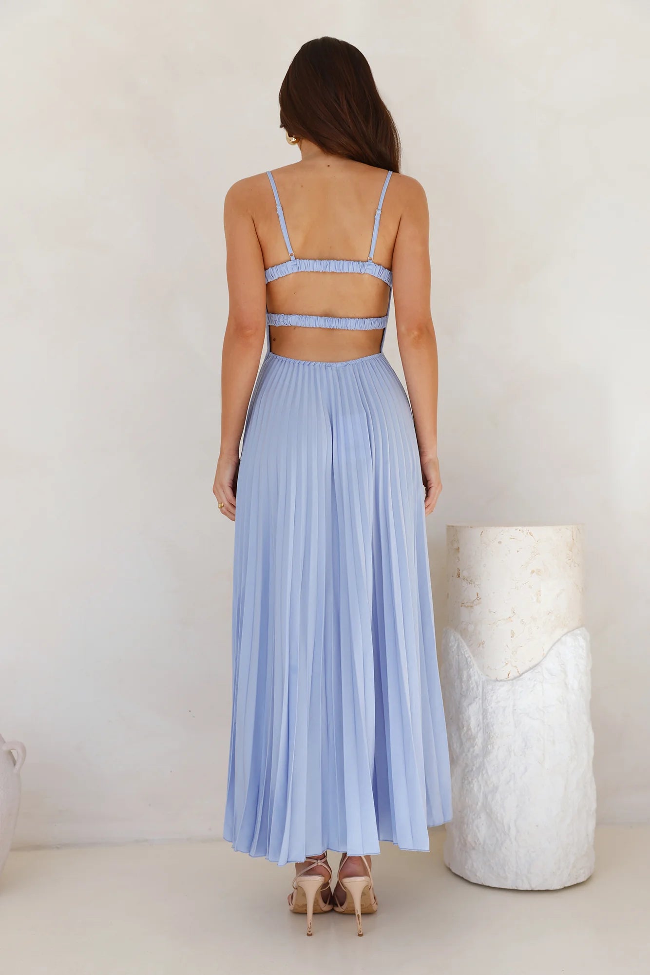 Lovely Soiree Maxi Dress Blue