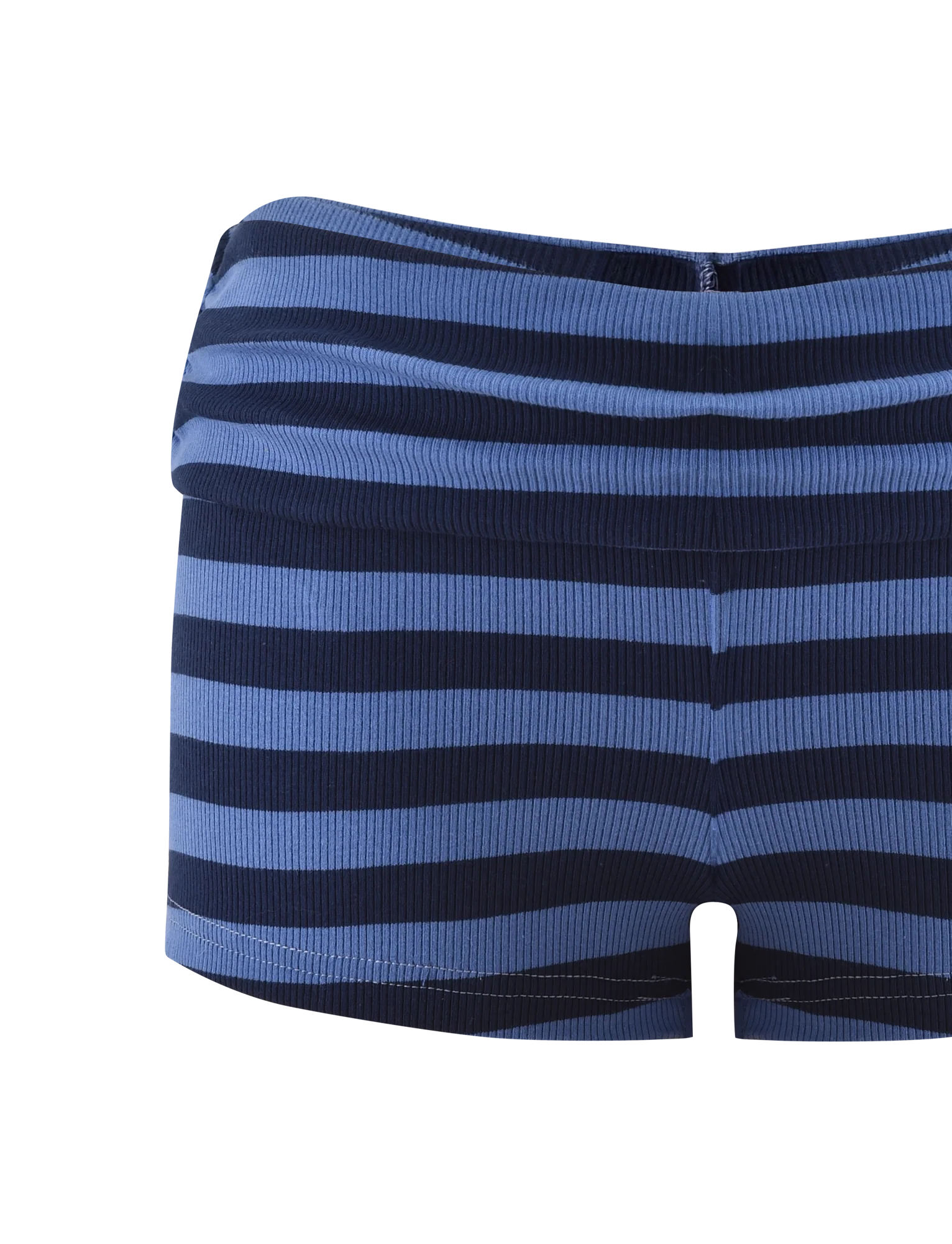 CERYS RIB SHORT - BLUE NAVY STRIPE