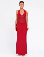 BRESILY MAXI DRESS - RED