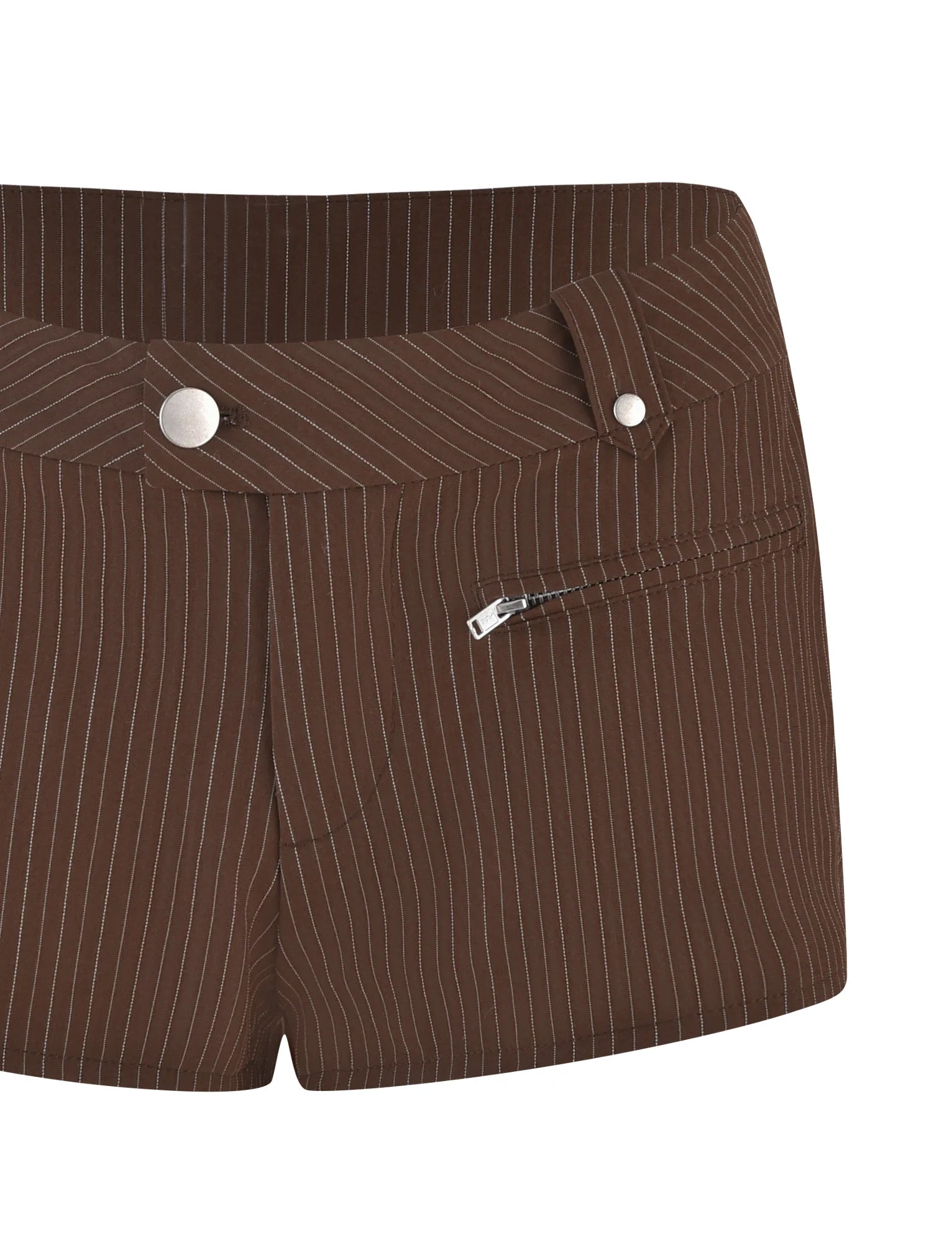 ANTONELLA SHORT - BROWN : CHOCOLATE : CHOCOLATE PINSTRIPE
