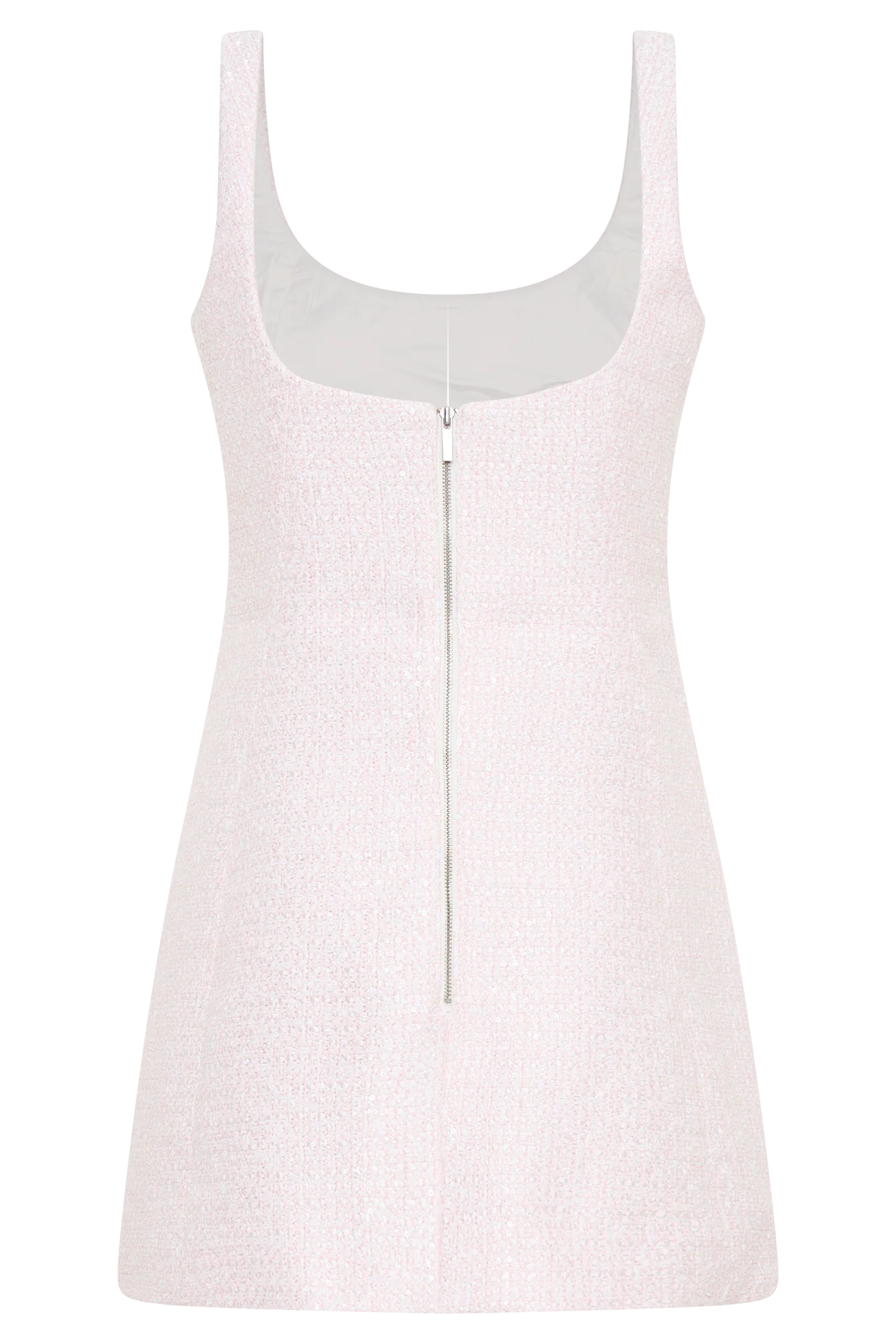 Beth Tweed Mini Dress - Fairy Floss Pink