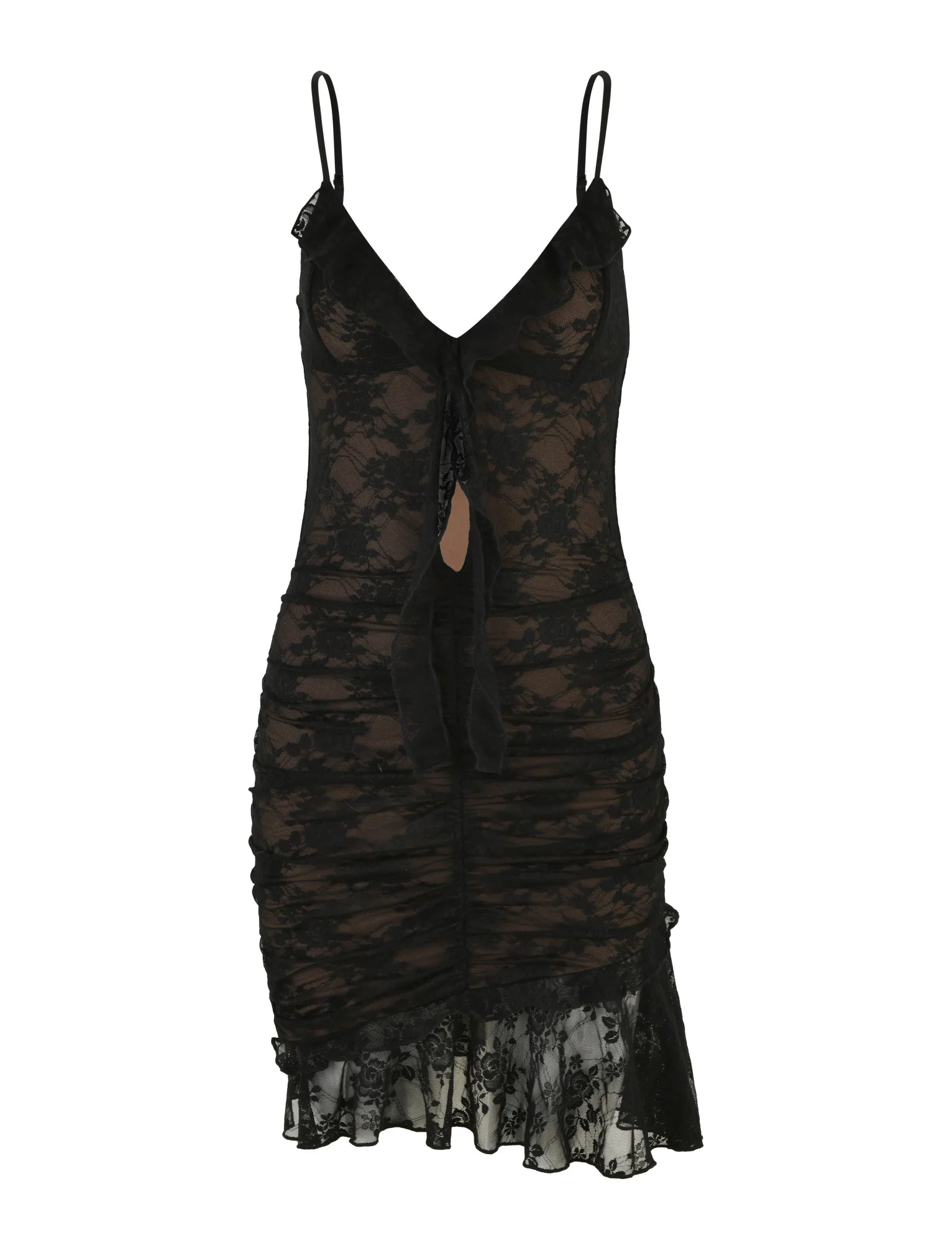 CARLY LACE DRESS - BLACK : LACE