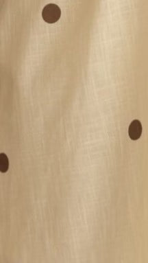 Alaya Mini Dress - Yellow/Chocolate Polka