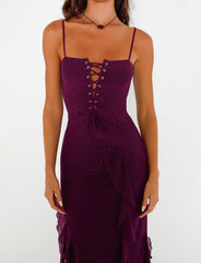 CHAYA DRESS - PURPLE : DEEP PURPLE