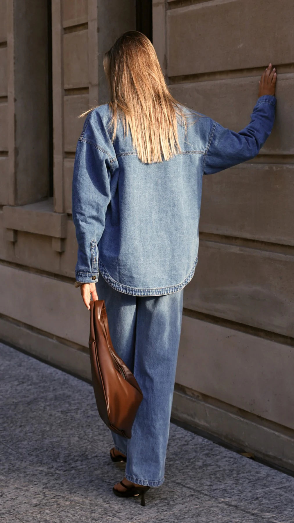 Zaeli Denim Shirt - Mid Blue