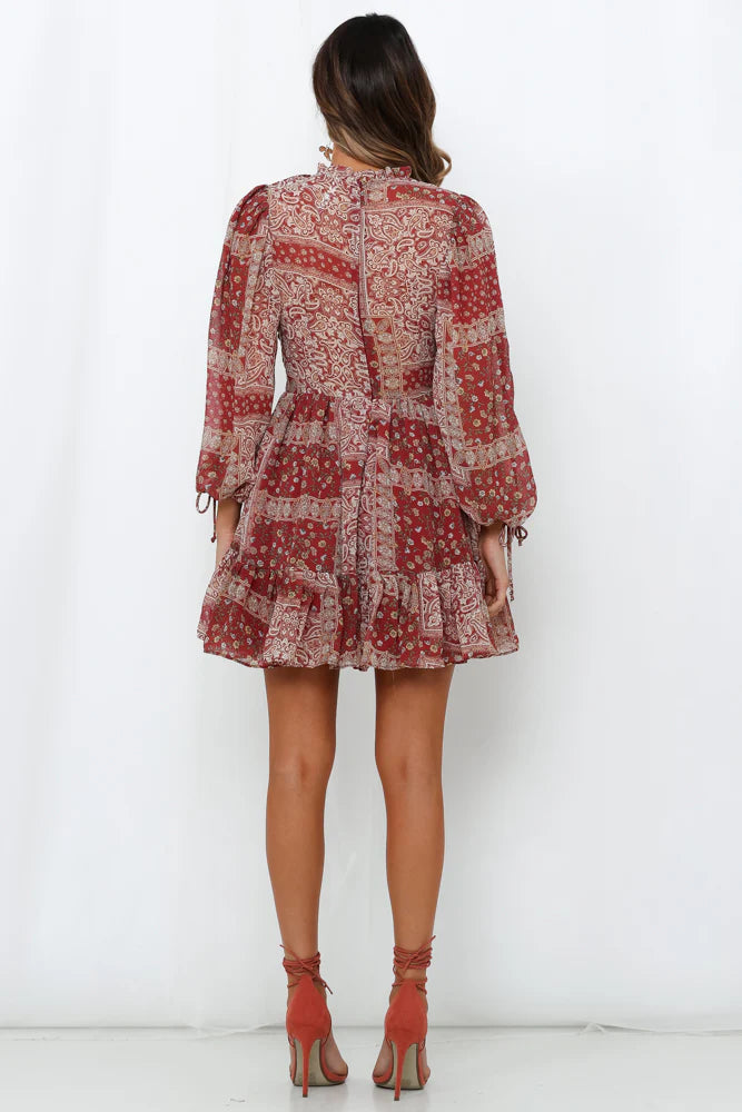 Maribelle Dress Burgundy