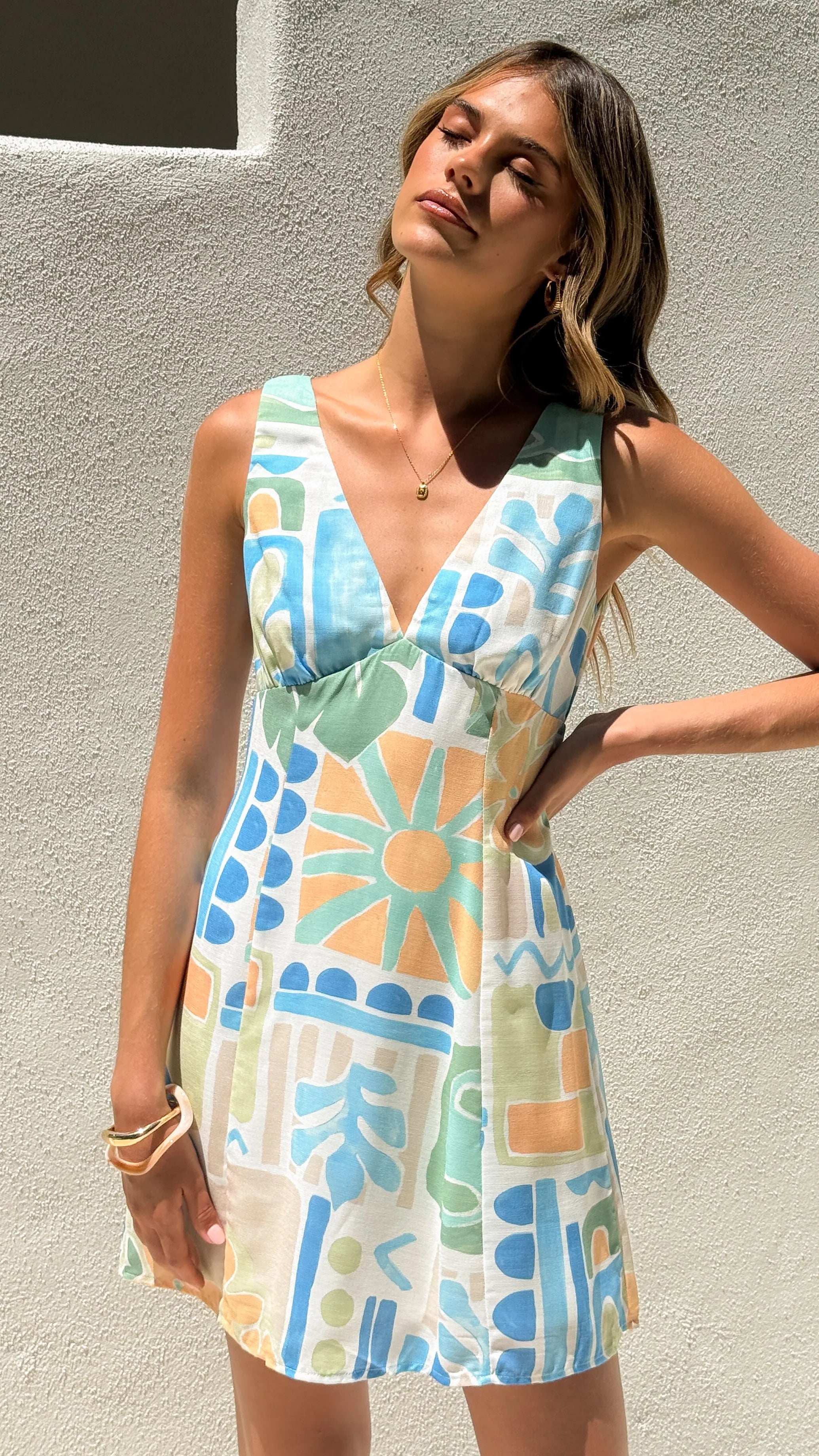 Sienna Mini Dress - Summer Breeze