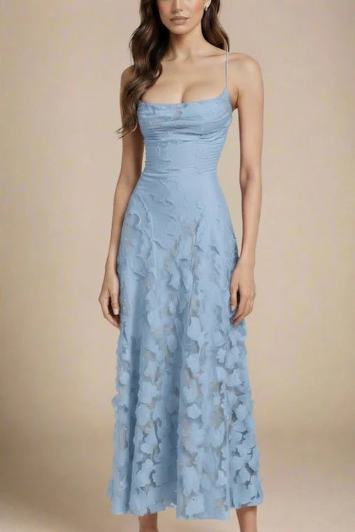 Ivy Bodycon Maxi Dress - Baby Blue
