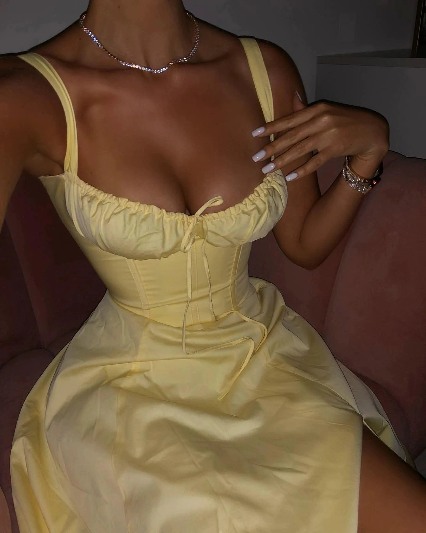 Harvey Corset Midi Dress